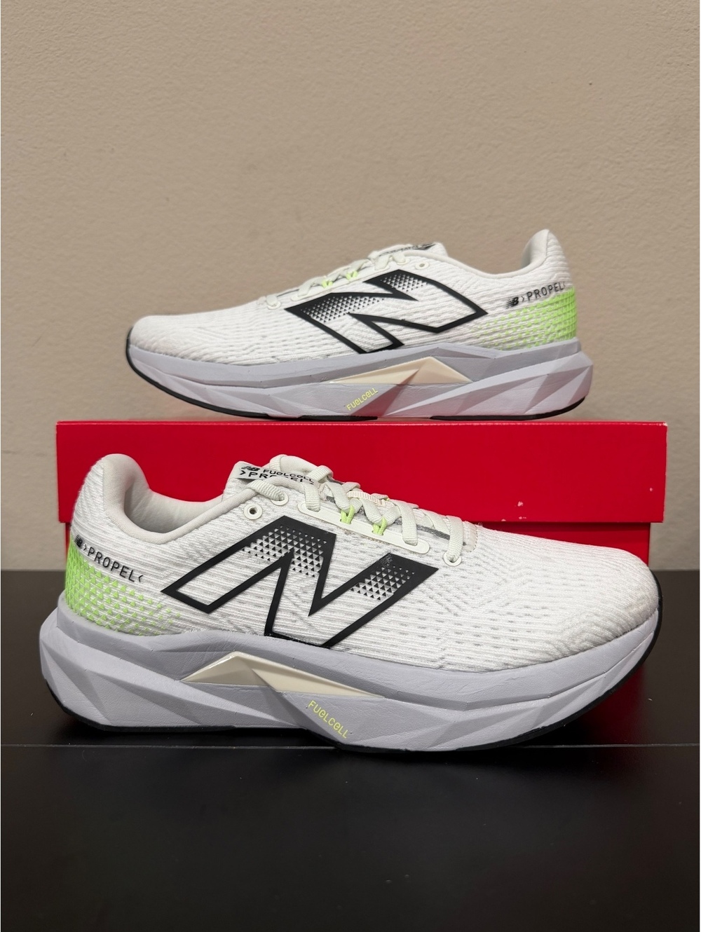 Size 10.5 - New Balance Women’s FuelCell Propel v5 “Sea Salt Mint Pearl Grey”